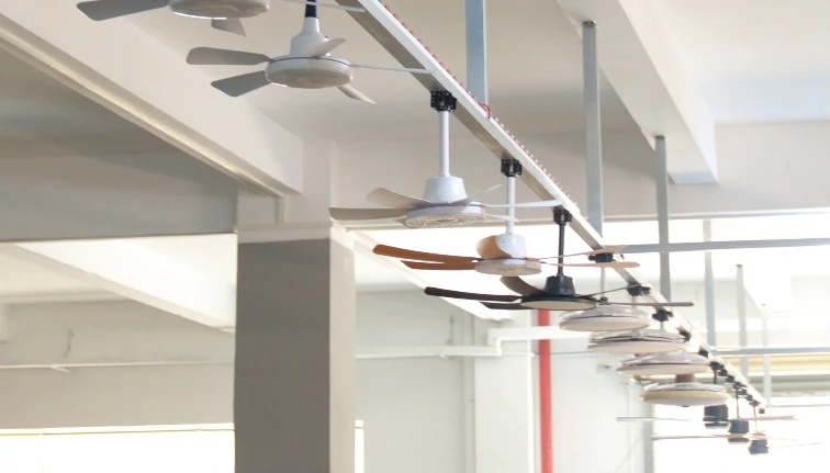 Technical support and installation training center for inch rustic rattan ceiling fan distributors and project buyers