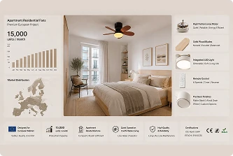 Project B: Apartment Residential Fans – 15,000 units/month – Europe