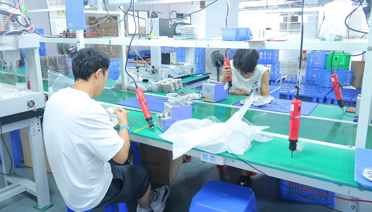 36 inch crystal chandelier ceiling fan production line with professional assembly process