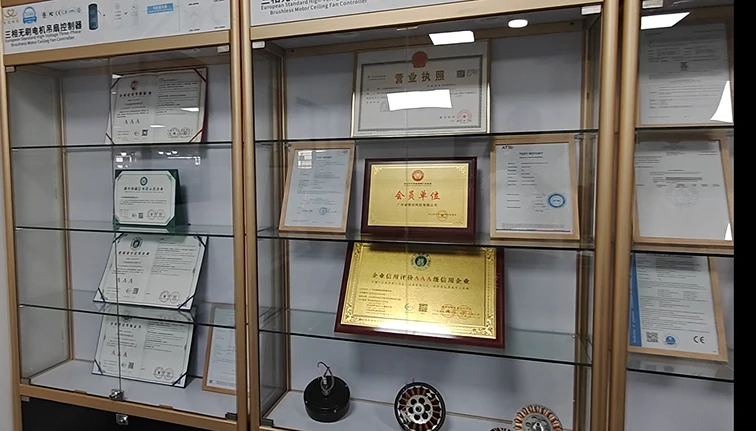 Certificates and compliance display for 36 inch fandeliers for bedroom manufacturer and export supplier