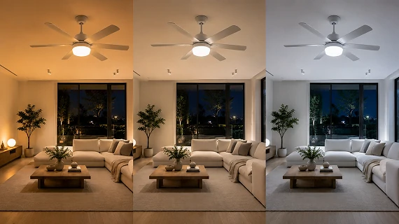 Adjustable LED lighting with multiple color temperatures
