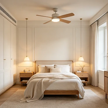 42 inch ceiling fan with light for bedroom application