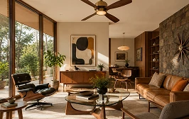 Popular retro ceiling fan styles for modern residential interiors