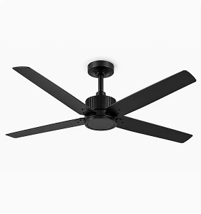 Black industrial commercial ceiling fan product