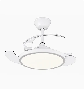 Decorative commercial ceiling fan light for business interiors