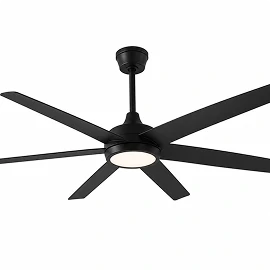 Modern LED commercial ceiling fan with integrated lighting
