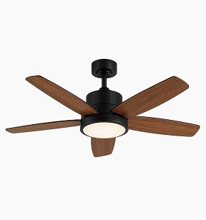 Modern wooden blade ceiling fan for residential homes