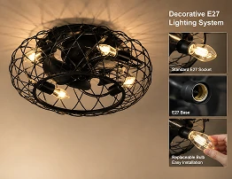 18-inch-black-industrial-cage-e27-lighting-system