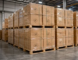 Export ready packaging for 18 inch black industrial cage flush mount ceiling fan light shipments