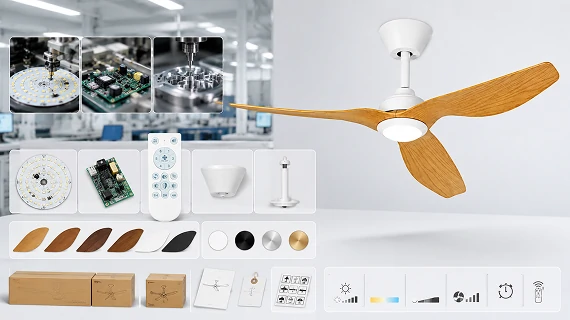 Custom LED board and controller development for OEM ceiling fan light projects