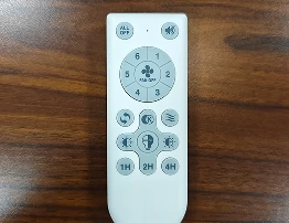 Remote control operation of a 20 inch farmhouse rattan caged ceiling fan with light