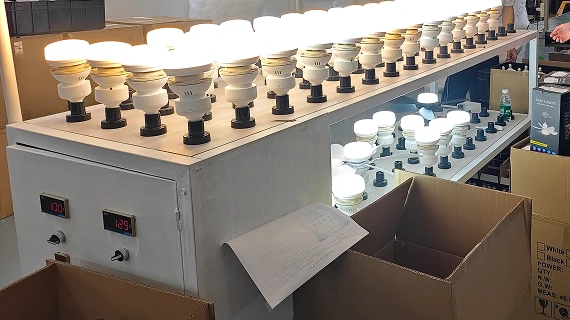 Industrial ceiling fan manufacturing facility showcasing OEM development, production and quality control capabilities.