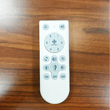 Remote control operation of a 20 inch air multiplier ceiling fan with dimmable LED light