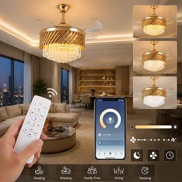 smart-remote-control-gold-fandelier