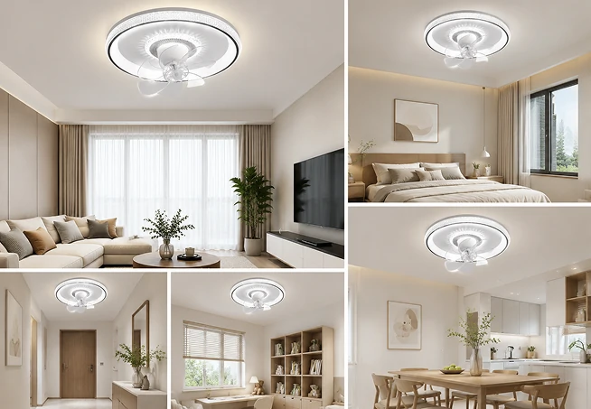 20 inch exterior ceiling lights with integrated fan design for modern living room applications