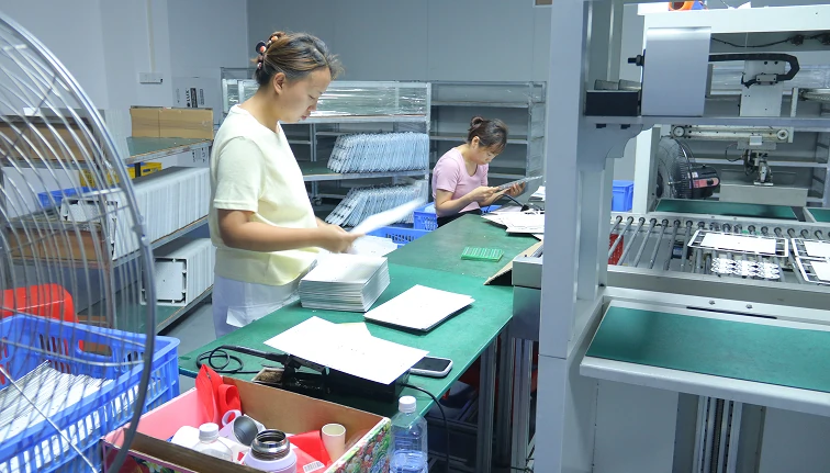 20 inch exterior ceiling lights quality control inspection process in professional LED fan factory