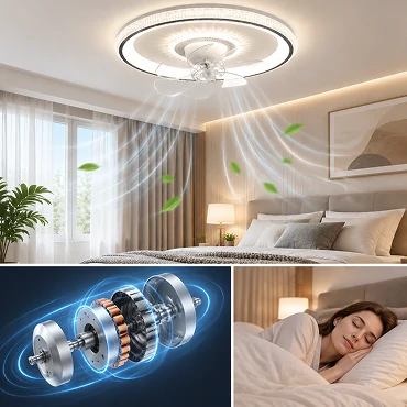 20 inch exterior ceiling lights equipped with silent DC motor for efficient airflow performance