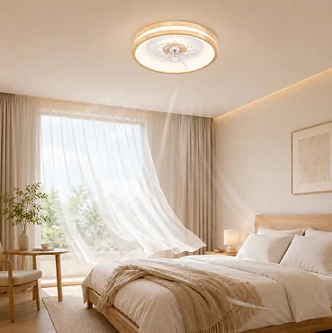 20 inch smart fan with LED light featuring quiet DC motor technology for comfortable bedrooms