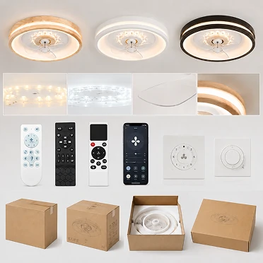 20 inch smart fan with LED light OEM ODM customization including packaging and controller options