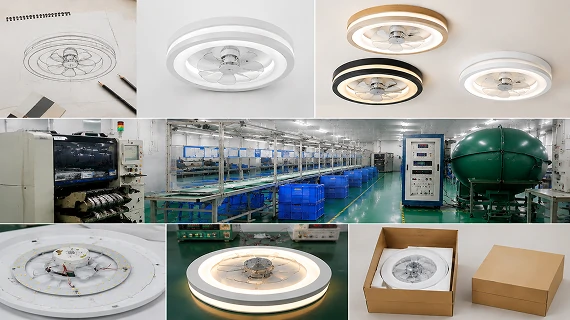 20 inch smart fan with LED light OEM ODM manufacturing support with customized products and packaging
