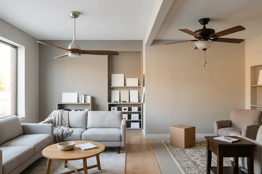 3 blade ceiling fan and 5 blade ceiling fan compared for home use