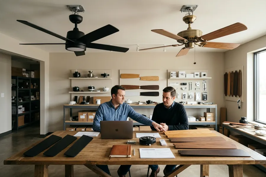 ABS and wood ceiling fan blade material differences