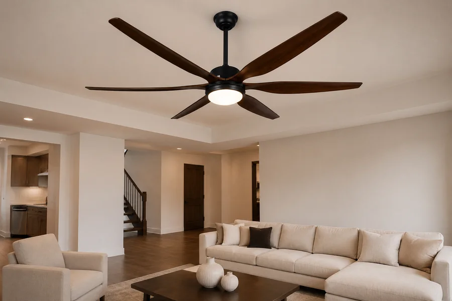 Ceiling fan blade material and airflow performance