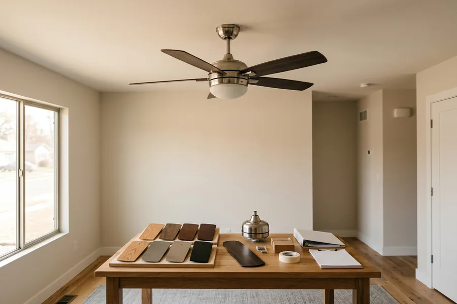 Blade material and ceiling fan airflow performance compared