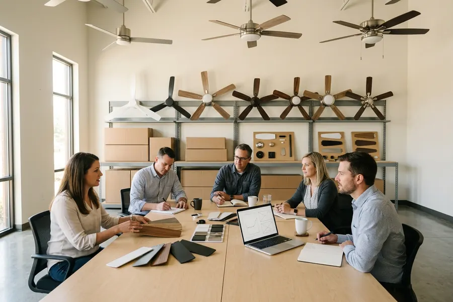 Ceiling fan blade material planning for importers and projects
