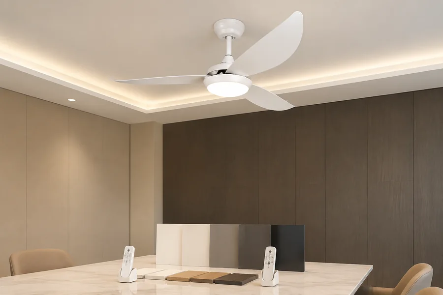 Custom ceiling fan options for OEM fan light projects