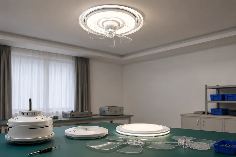Ceiling fan light factory quality check for living room lighting products