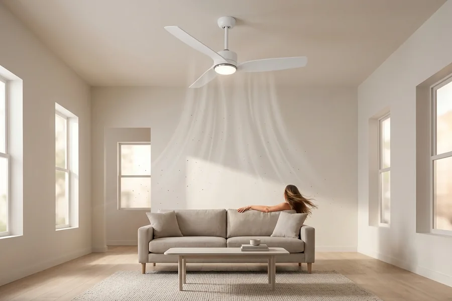 Ceiling height and mounting position changing how fan airflow feels