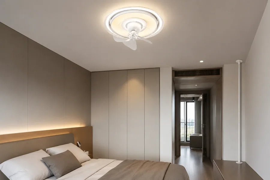 Checking ceiling height and fixture drop for a low ceiling fan