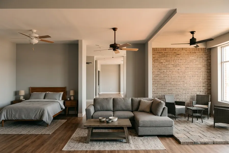 Choosing a 3 blade or 5 blade ceiling fan by room type