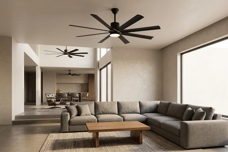 Choosing between 52 inch 56 inch and 60 inch living room ceiling fans