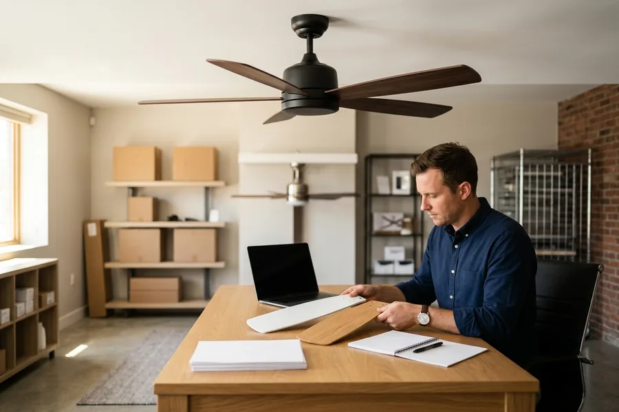 Choosing between ABS and wood ceiling fan blades