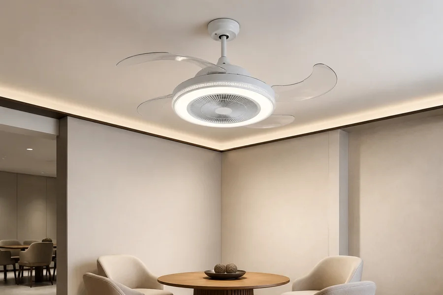 Choosing between commercial ceiling fan and residential fan by space type