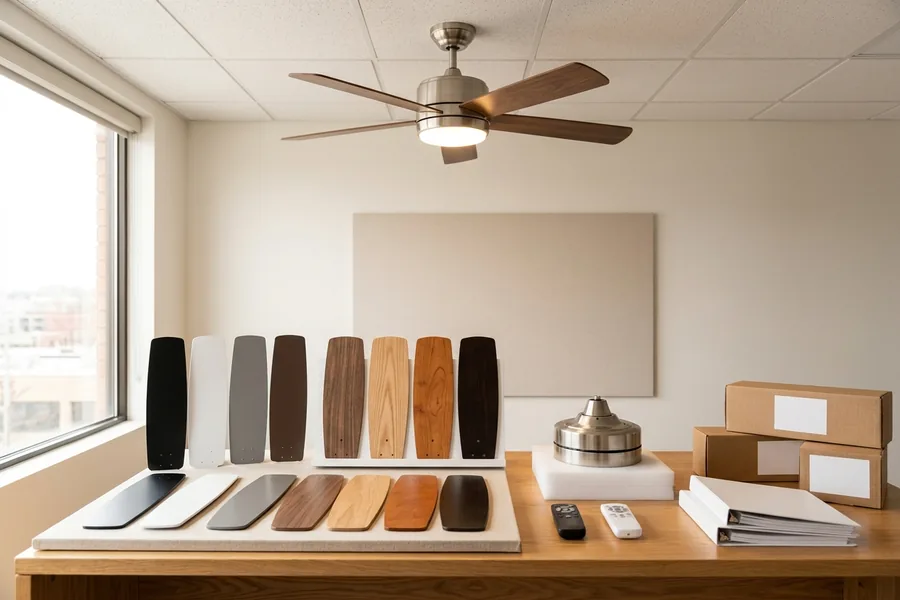 Choosing the right ceiling fan blade material for room use and airflow