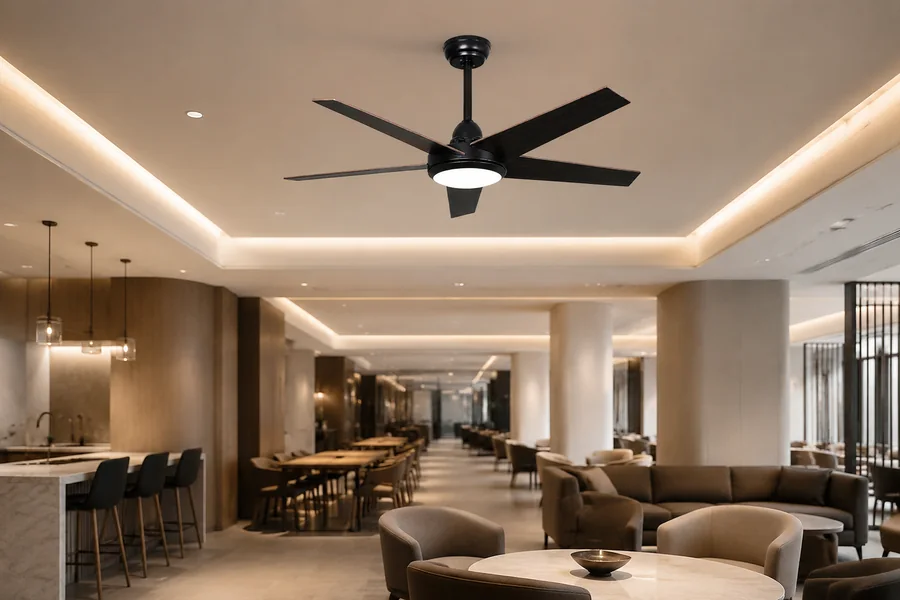 Commercial ceiling fan airflow performance beyond diameter