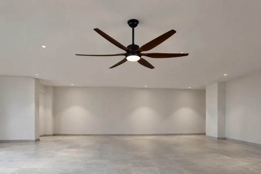 Commercial ceiling fan installation clearance and safety planning