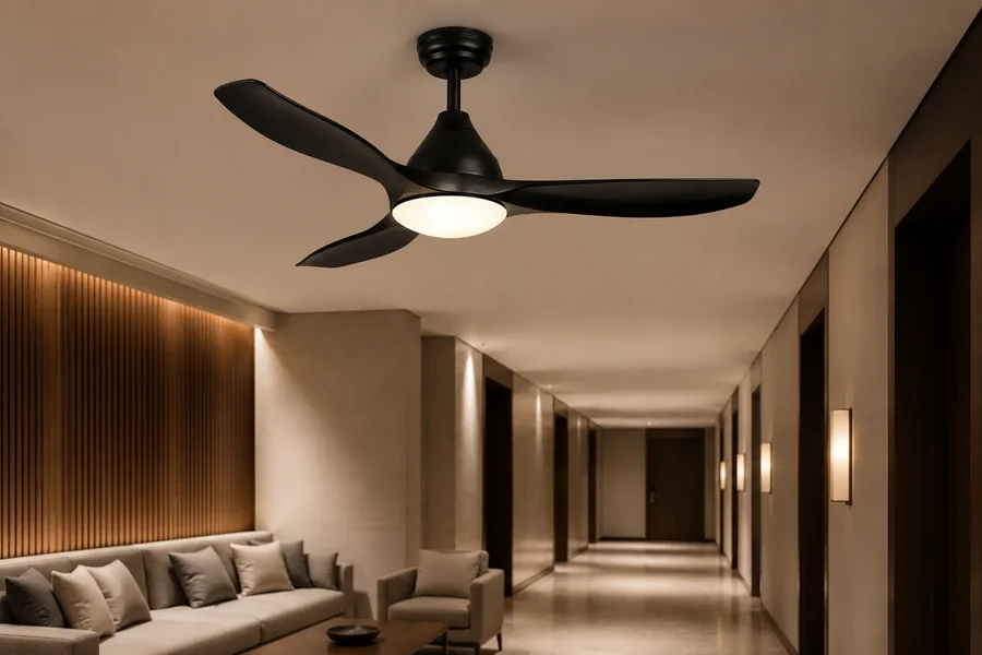 Commercial ceiling fan noise vibration and comfort