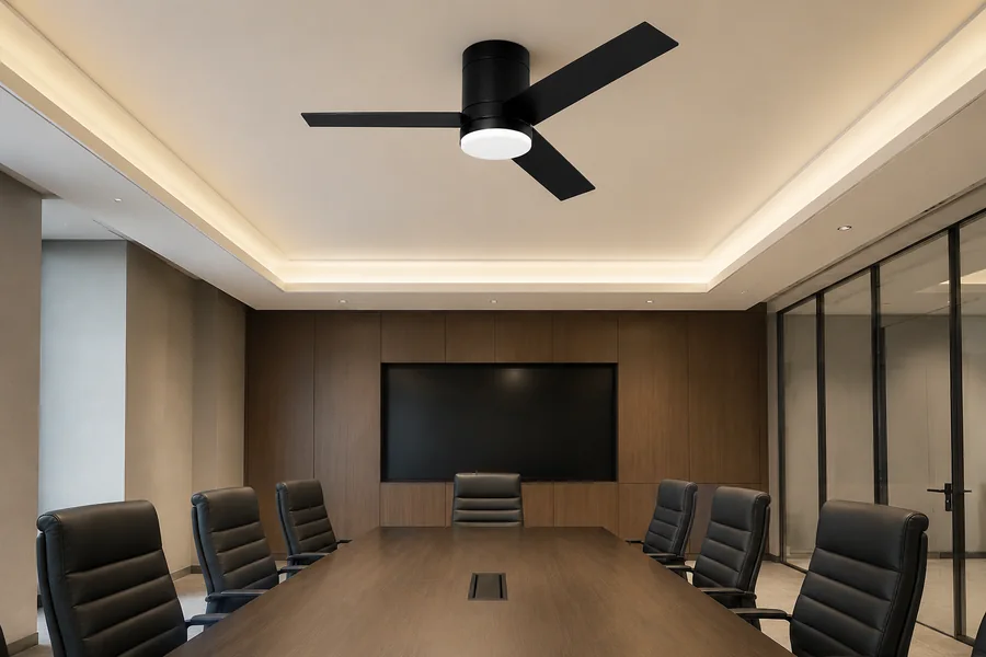 Commercial fan size matched to room scale