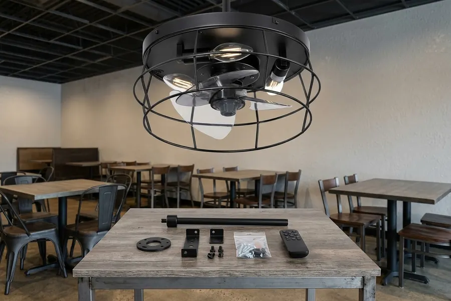 Commercial restaurant fan sample testing before bulk order
