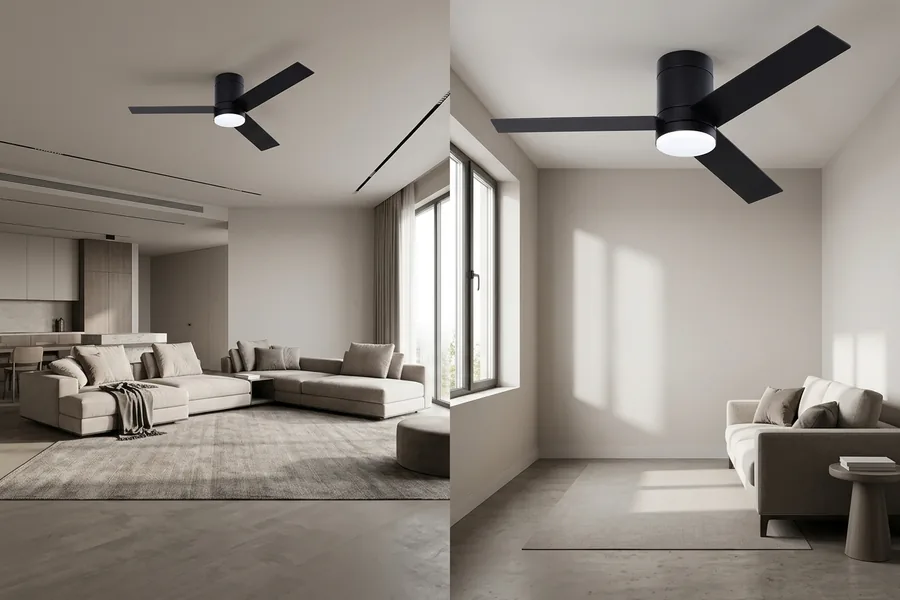 Common ceiling fan sizing mistakes in living rooms