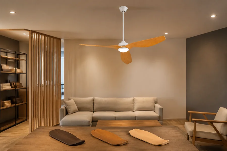 Comparing ABS wood and metal ceiling fan blade materials