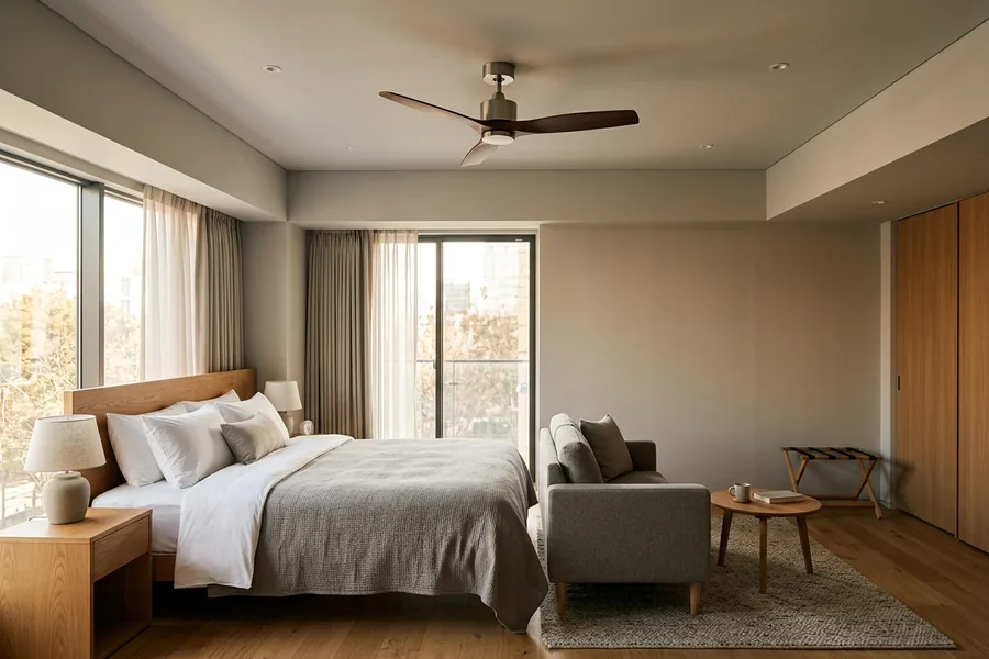 Hotel space planning before choosing ceiling fans
