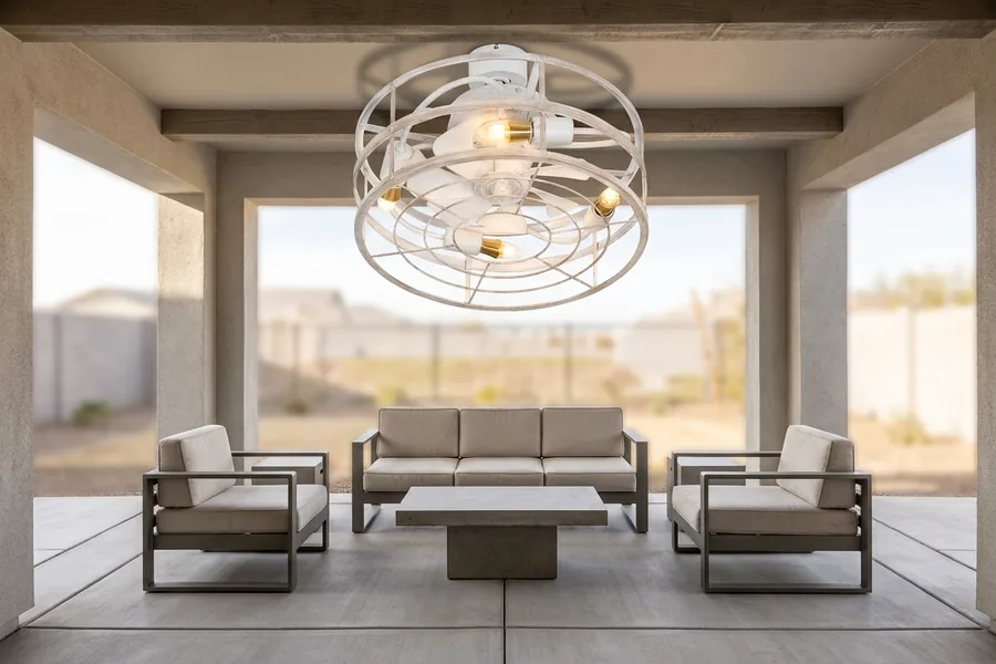 Ceiling fan blade span and airflow movement