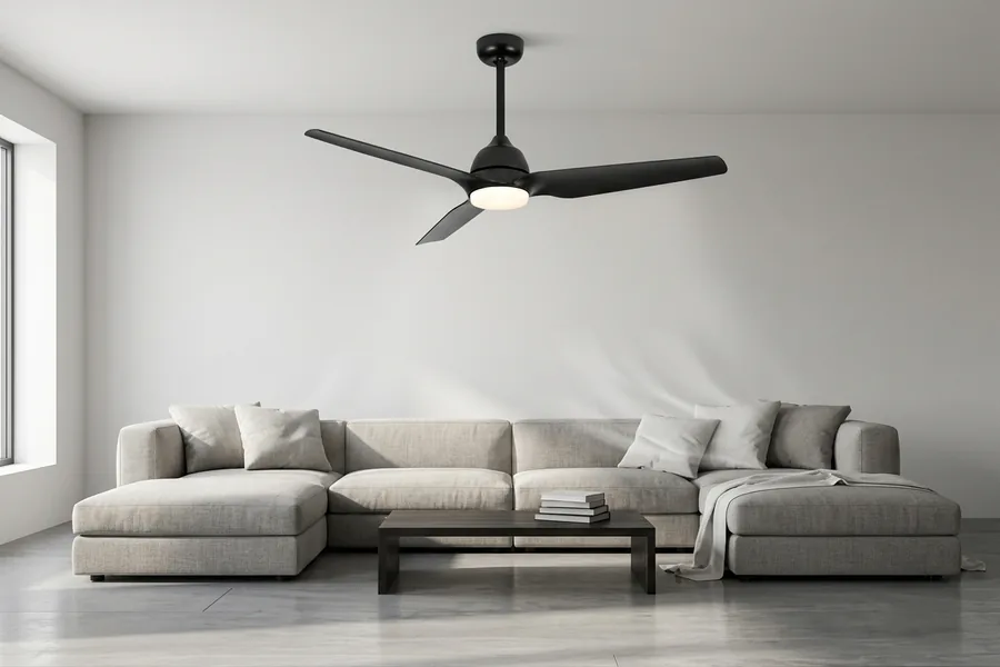 Ceiling fan diameter shown as different from real airflow performance