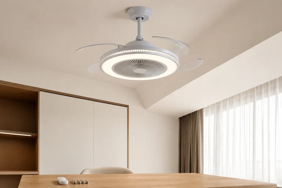 Final checks before installing a ceiling fan on a sloped ceiling