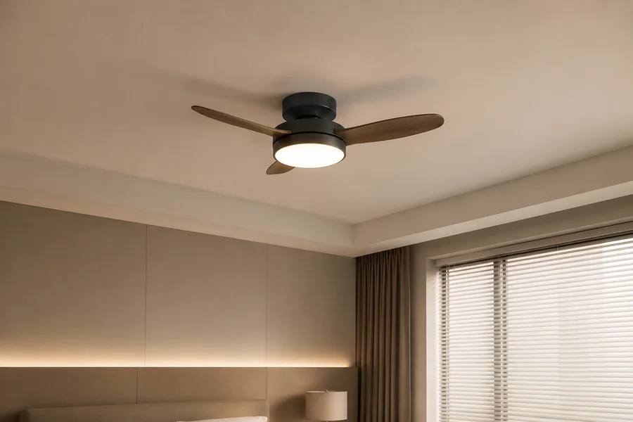 Flush mount fan size compared with low profile ceiling fan dimensions
